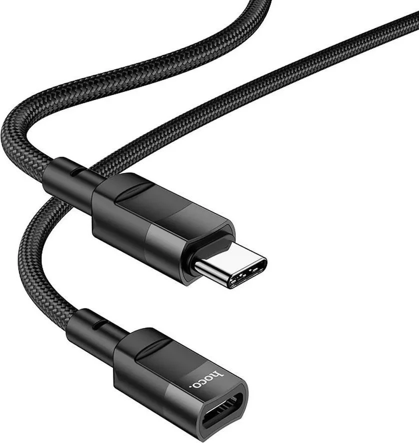 Adapteris OTG USB C to USB C Hoco 3A 1,2 m U107 juodas