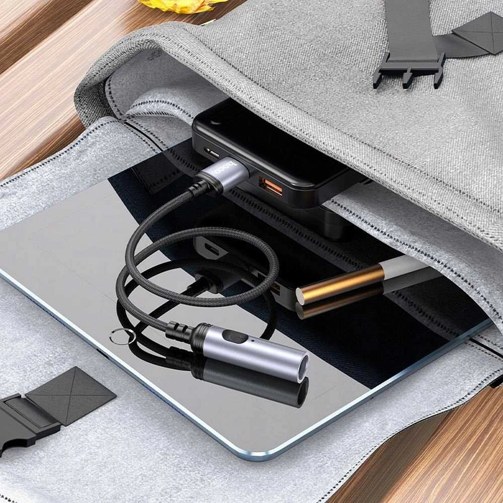 Hoco cigarette lighter USB (UA30) 0.3m