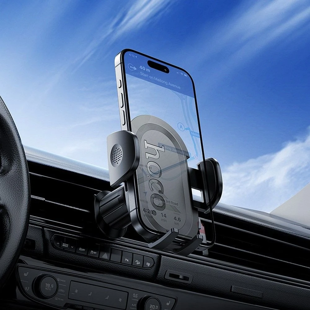 Car phone holder Hoco air vent H53 juodas