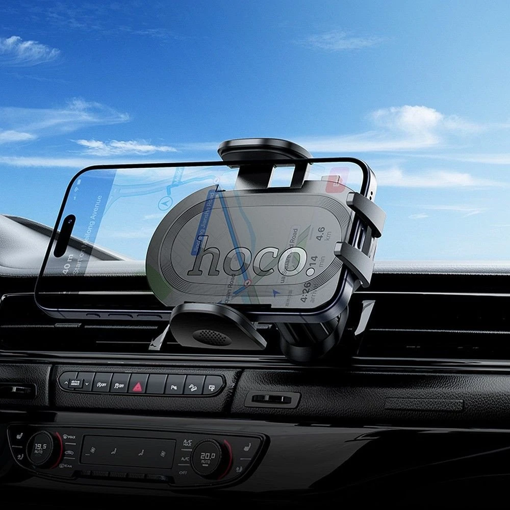 Car phone holder Hoco air vent H53 juodas