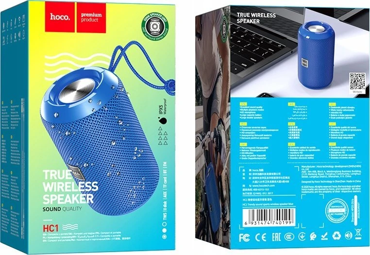 Wireless speaker 5W 4h Hoco HC1 juodas