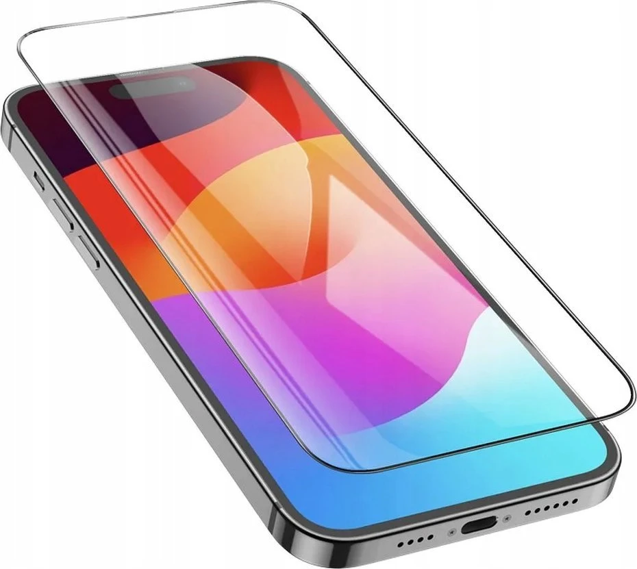 Grūdintas stiklas iPhone 15 PRO Hoco HD 5D Guardian skydelis 10 vnt. G14 juodas