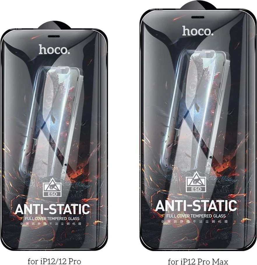 Grūdintas stiklas iPhone 12 PRO MAX Hoco HD antistatinis 25 vnt. G10