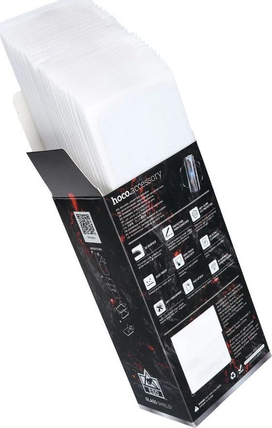 Grūdintas stiklas iPhone 12 PRO MAX Hoco HD antistatinis 25 vnt. G10