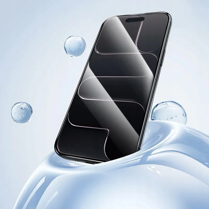 Grūdinto stiklo iPhone 17 AIR Hoco HD 5D apsauginis stiklas 10 vnt. G14 juodas