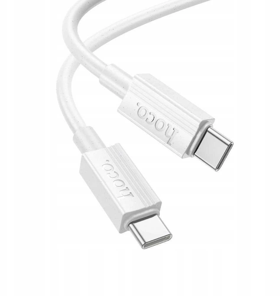 USB-C laidas į USB-C Hoco 3A 60W 1 m X107 baltas