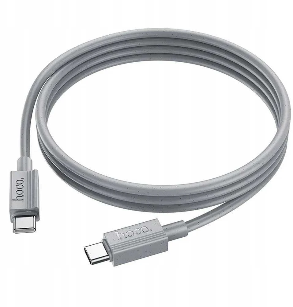 USB C į USB C laidas Hoco 3A 60W 1 m X107 pilka
