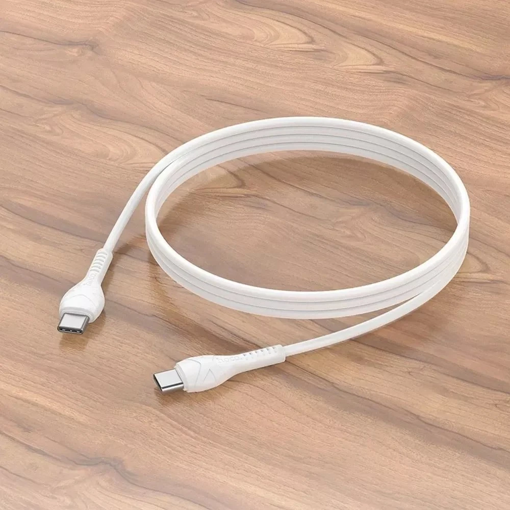 USB C į USB C laidas Hoco PD 60W 1 m X37 baltas