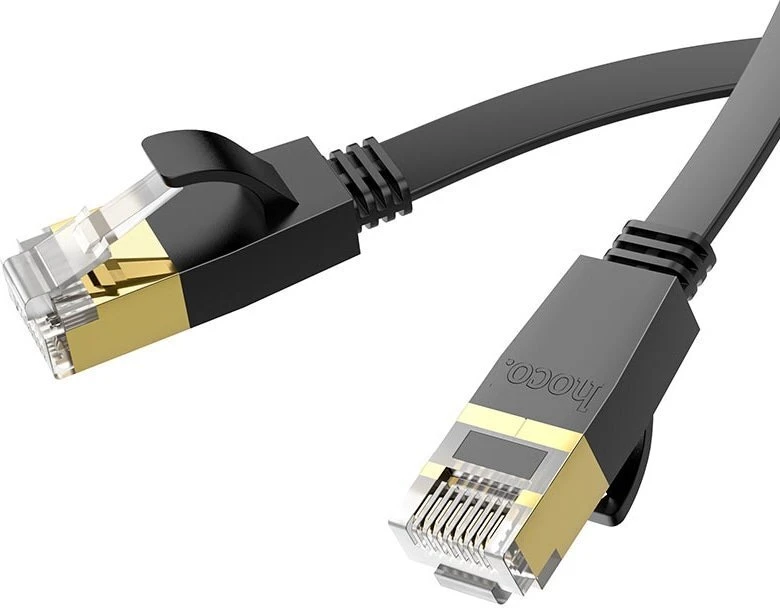Hoco Kabelis Hoco US07 General pure copper flat network cable(L=1M) Juodas 6931474780683 6931474780683 (6931474780683)
