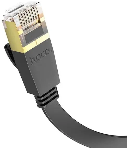 Hoco Kabelis Hoco US07 General pure copper flat network cable(L=3M) Juodas 6931474780690 6931474780690 (6931474780690)