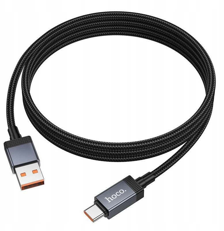 USB A į USB C laidas Hoco 5A su ekranu 1 m X118 juodas