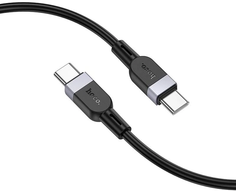USB kabelis Hoco X109 60W USB-C to USB-C 2.0m juodas