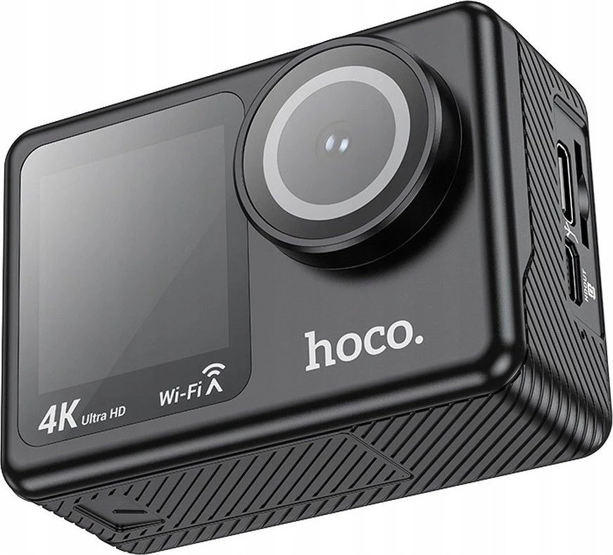 Sportinė kamera Hoco su dviem ekranais 1,3" + 2" 4K/30fps DV101 juodas