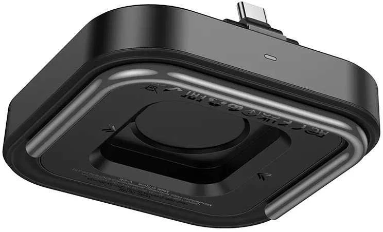 Stalinis įkroviklis Hoco 2in1 USB C PD QC 3A 30W + belaidis įkrovimas 5W CQ16B juodas