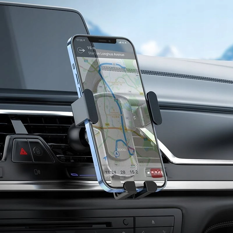 „Gravity“ automobilio telefono laikiklis Hoco oro išleidimo angai CA103 juodas