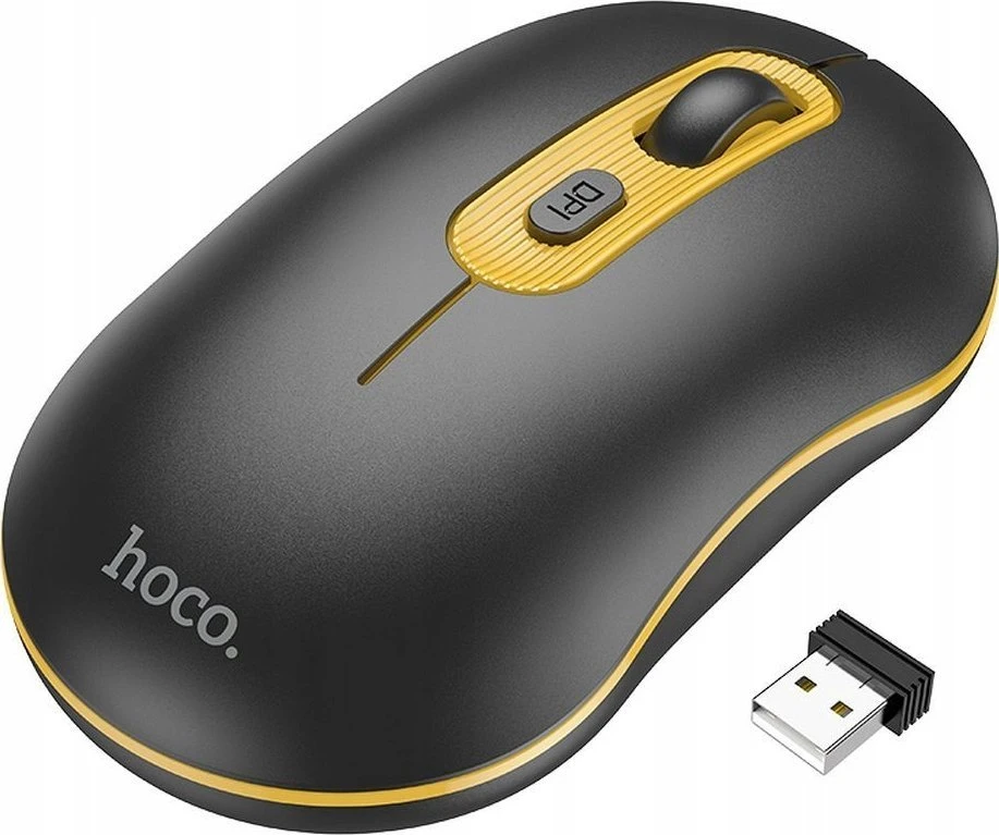 Belaidė pelė Hoco 2,4G 1600 dpi GM21 juodas