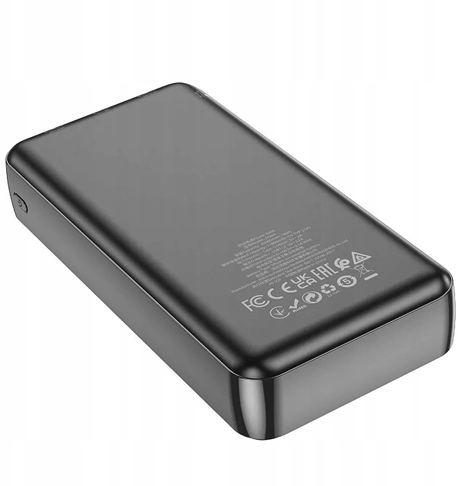 Išorinė baterija Power Bank Hoco J100A 2xUSB-A 20000mAh juodas