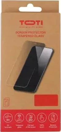 Hoco Toti TEMPERED glass 2D screen protector full cover for iPhone 13/13 Pro/14/16e, Transparent