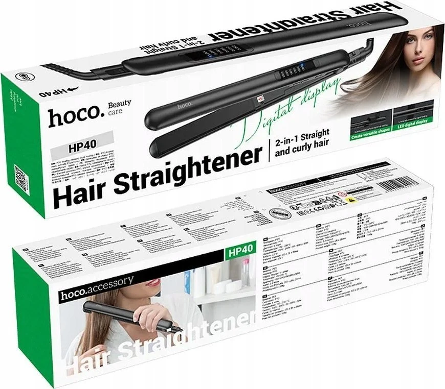 Hair straightener Hoco HP40 juodas