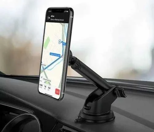 Magnetinis automobilio telefono laikiklis Hoco priekiniam stiklui / prietaisų skydeliui CA67 juodas