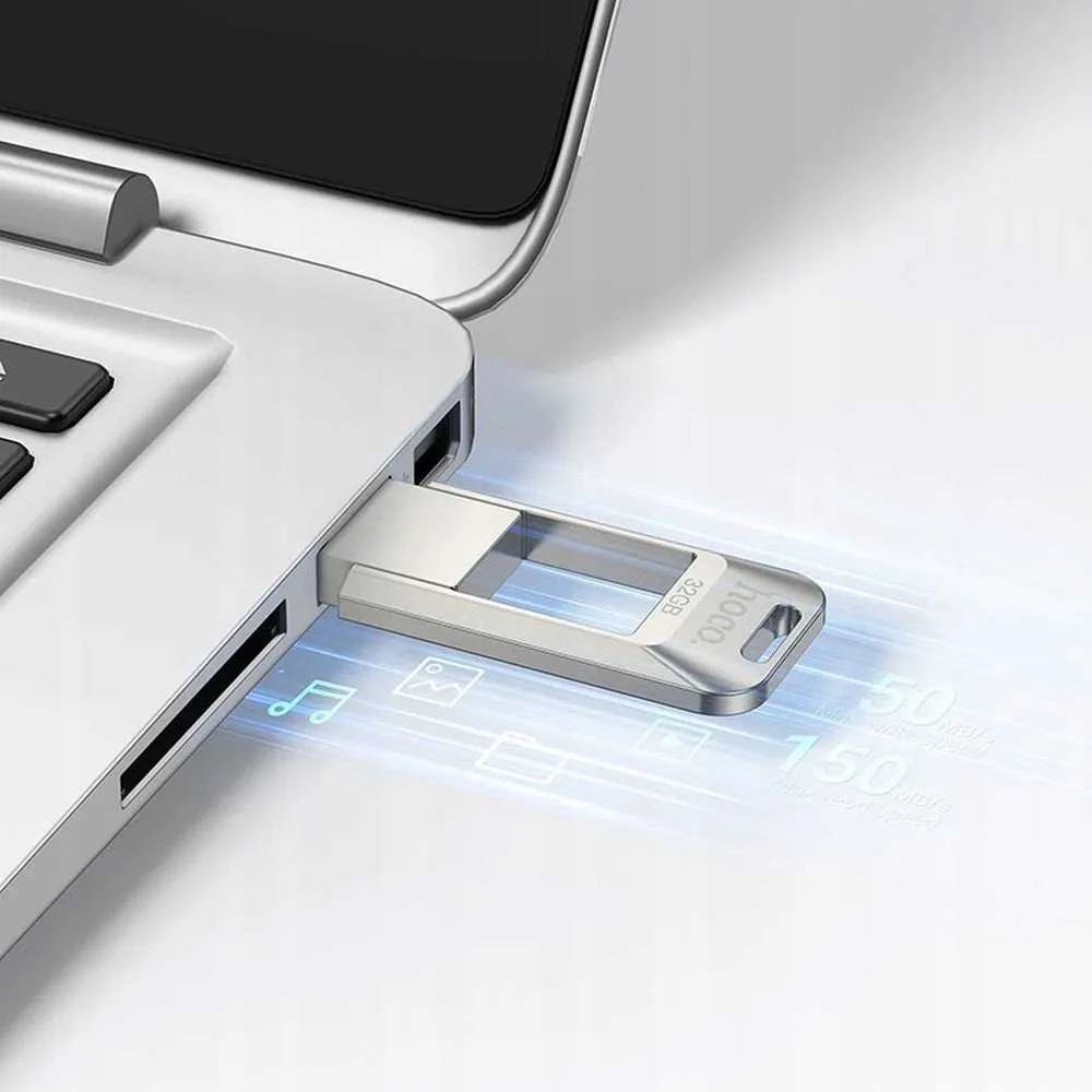HOCO atmintukas USB A + USB C UD16 32GB USB3.0