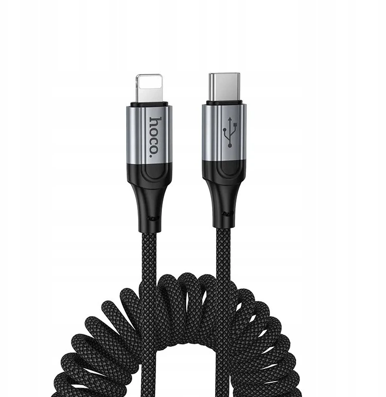 Cable USB A to Lightning Hoco PD 2,4A 1,5 m X121 juodas