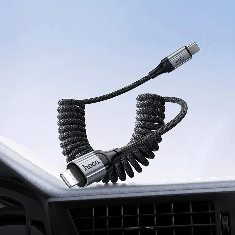 Cable USB A to Lightning Hoco PD 2,4A 1,5 m X121 juodas