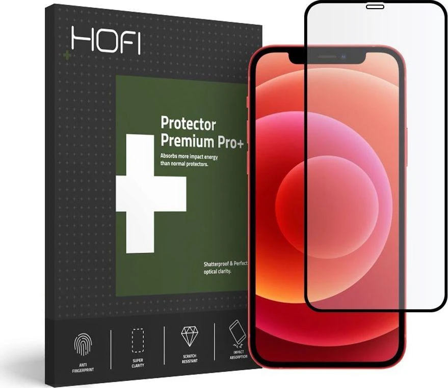 Hofi TEMPERED GLASS HIFI FULL PRO + IPHONE 12 MINI Juodas