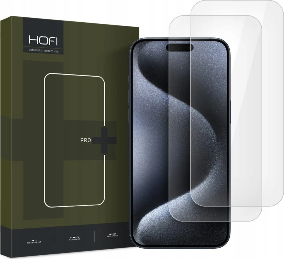 Apsauginis stiklas Apple iPhone 16 HOFI Glass Pro+ 2-pack Clear