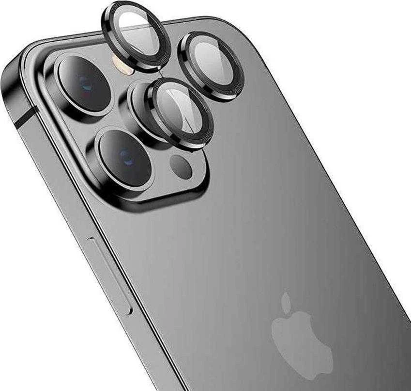 Kameros apsauga Apple iPhone 13 Pro / 13 Pro Max Hofi CamRing Pro+ juodos spalvos