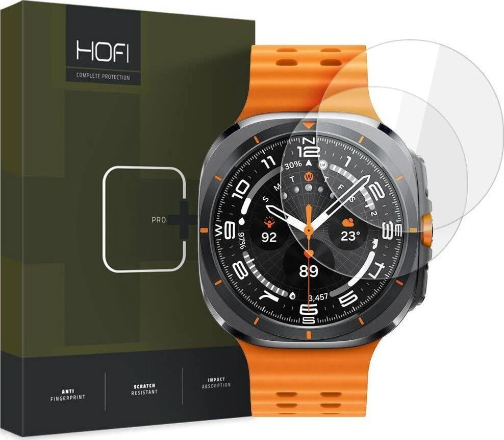 Apsauginis stiklas 5D UV Samsung Galaxy Watch Ultra (47mm) Hofi UV Glass Pro+ 2-pack Clear