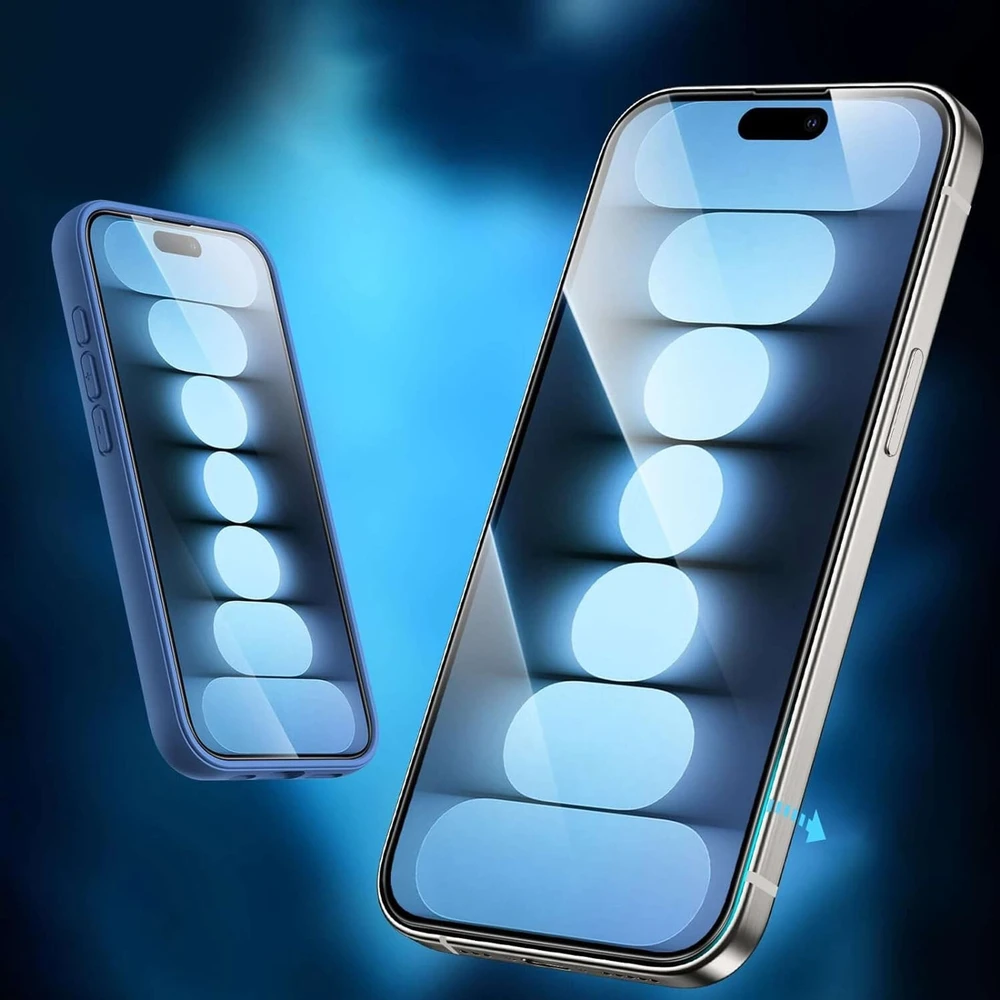 Apsauginis stiklas Apple iPhone 15 Pro Hofi Glass Pro+ juodos spalvos