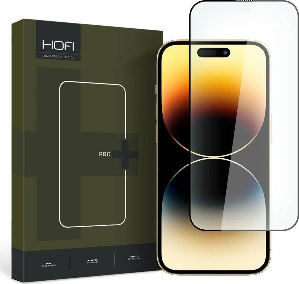 Apsauginis stiklas Apple iPhone 15 Pro Max Hofi Glass Pro+ juodos spalvos