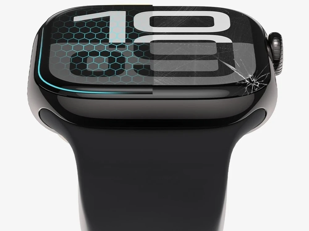 „Tech-Protect Glass Flex+ 2“ hibridinis stiklas, skirtas „Huawei Watch GT Runner 2“ - Juodas