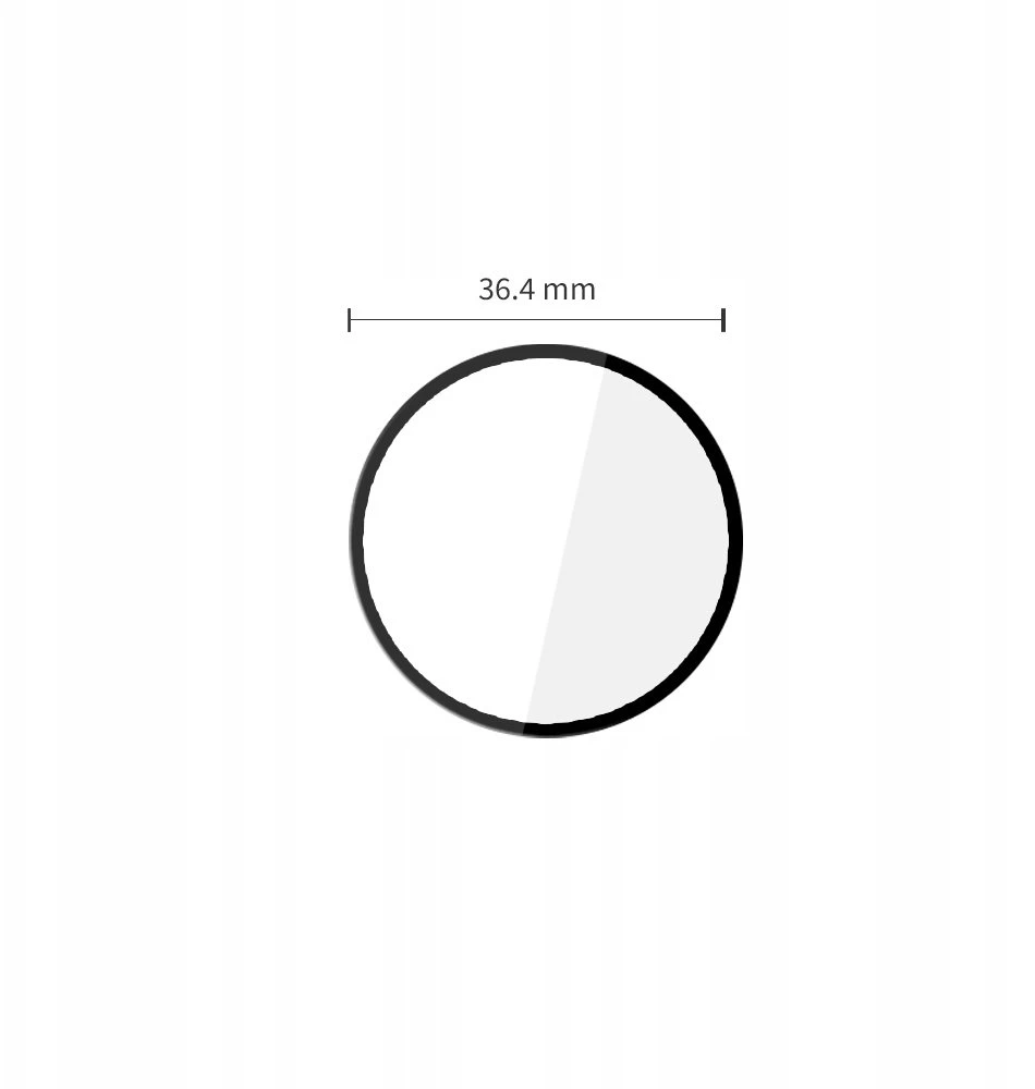 „Tech-Protect Glass Flex+ 2“ hibridinis stiklas, skirtas „Huawei Watch GT Runner 2“ - Juodas