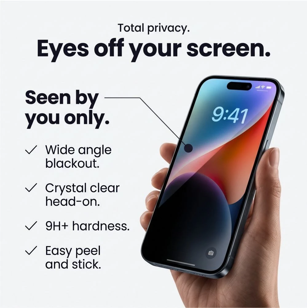Tech-Protect Glass SPY+ 2 vnt. Privatumo grūdintas stiklas, skirtas iPhone 18 Pro Max
