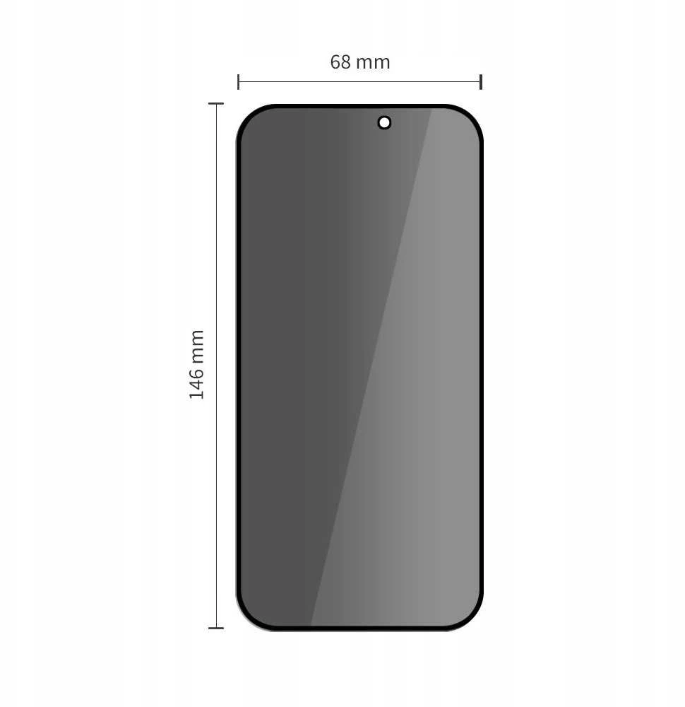 „Tech-Protect Quick Set Spy+“ privatumo stiklų, skirtų „iPhone 16 Pro“, 2 vnt. pakuotėje