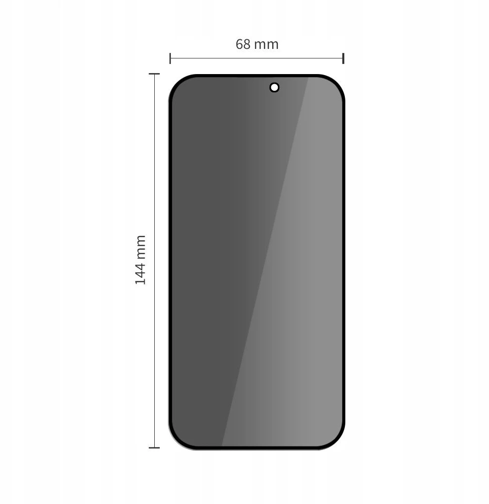 „Tech-Protect Quick Set Spy+“ privatumo stiklų, skirtų „iPhone 14 Pro“, 2 vnt. pakuotėje
