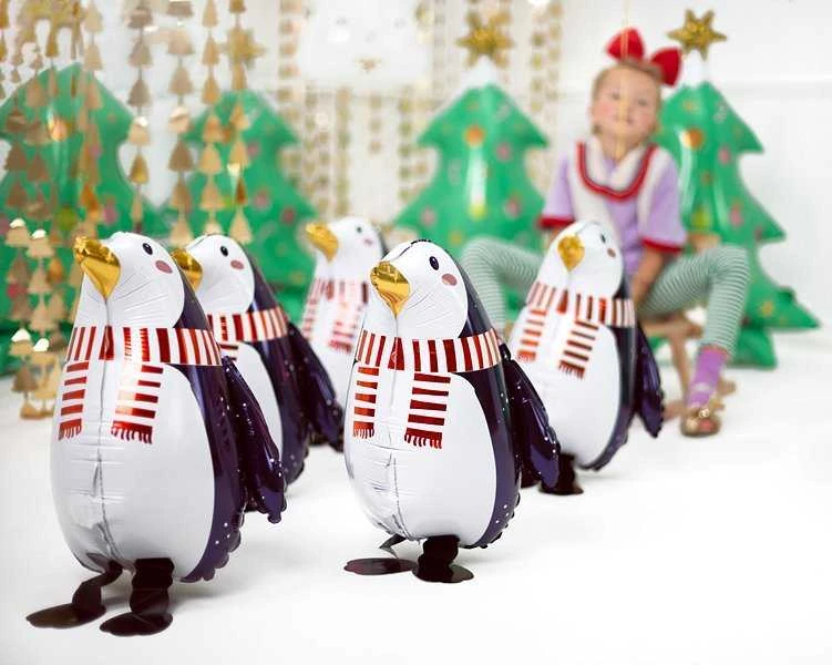 PartyDeco Folinis balionas "Pingvinas"