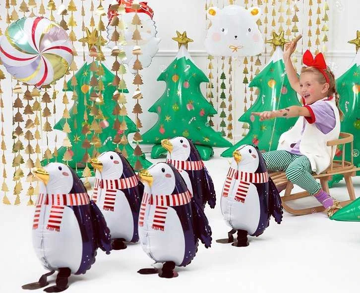 PartyDeco Folinis balionas "Pingvinas"
