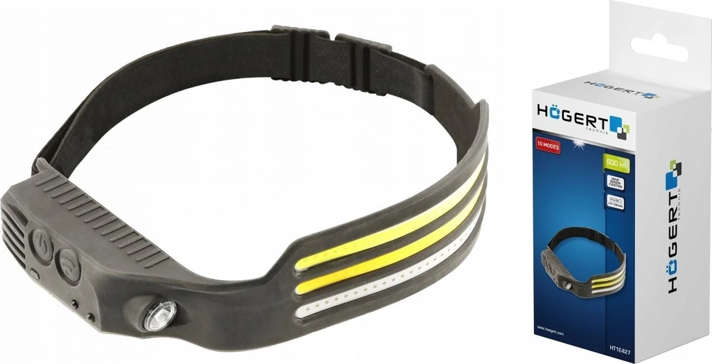 Hogert USB COB SMD priekinis žibintas, 10 funkcijų