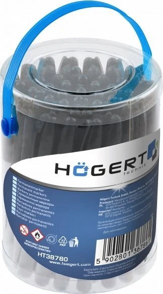 HOGERT MARKERY PERMANENTNE Juoda 45szt.