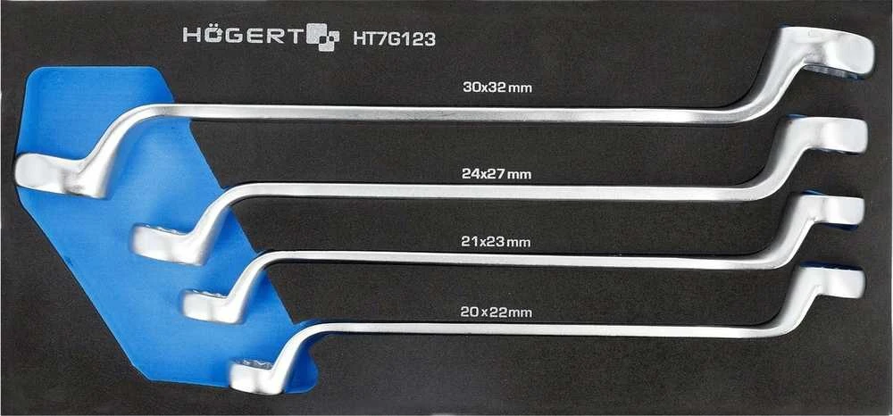 Hogert Technik Raktų komplektas Hogert HT7G123; 20-32 mm; 4 vnt.