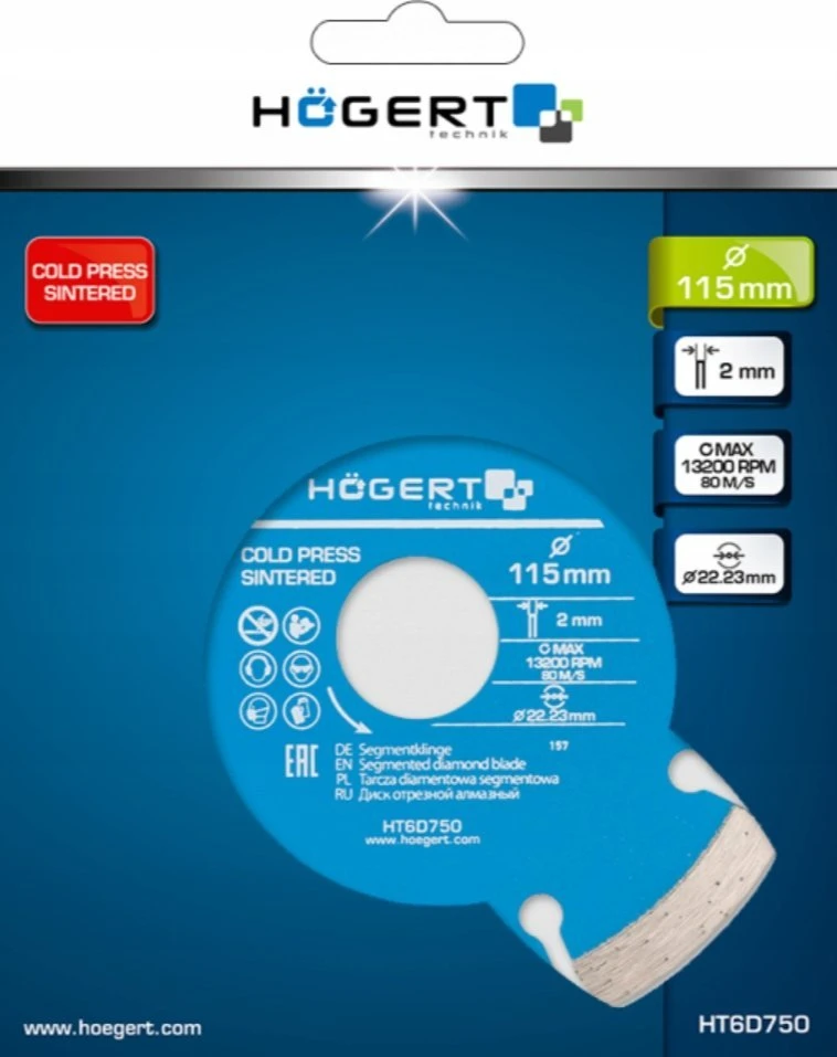 Hogert Technik Deimantinis segmentinis pjūklas 115