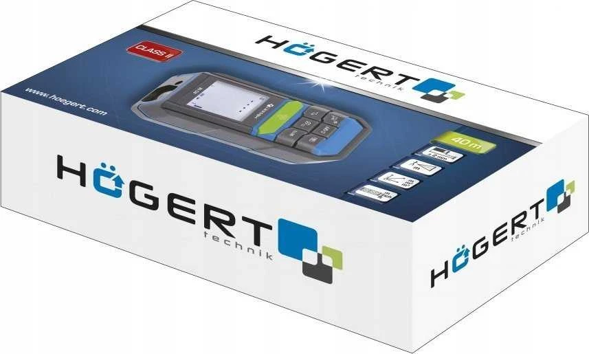 Lazerinis atstumų matuoklis Hogert HT4M322; 40 m