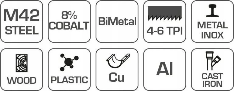 Hogert Technik Bimetalinis skylių pjūklas 64 mm, plienas M42