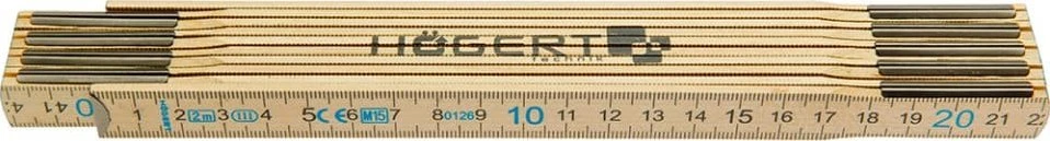 Högert Technik Sulankstoma taisyklė 2 m, 10 vnt., sustiprintos jungtys HT4M262