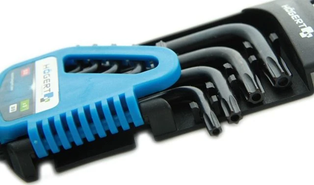 Hogert 9 dalių "Torx" raktų rinkinys