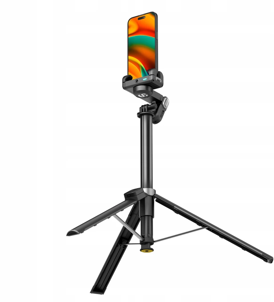AOCHUAN M3 Pro stabilizatorius su RGB apšvietimu, juodos spalvos