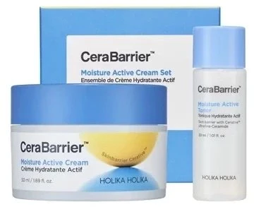 Holika CeraBarrier Moisture Active Kreminis Special Edition kompleksinis veido kremas 50 ml + veido tonikas 30 ml